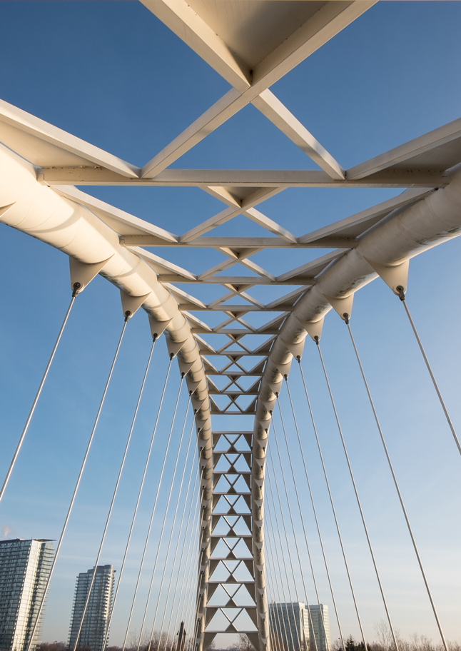 Bridge suspension downtown toronto